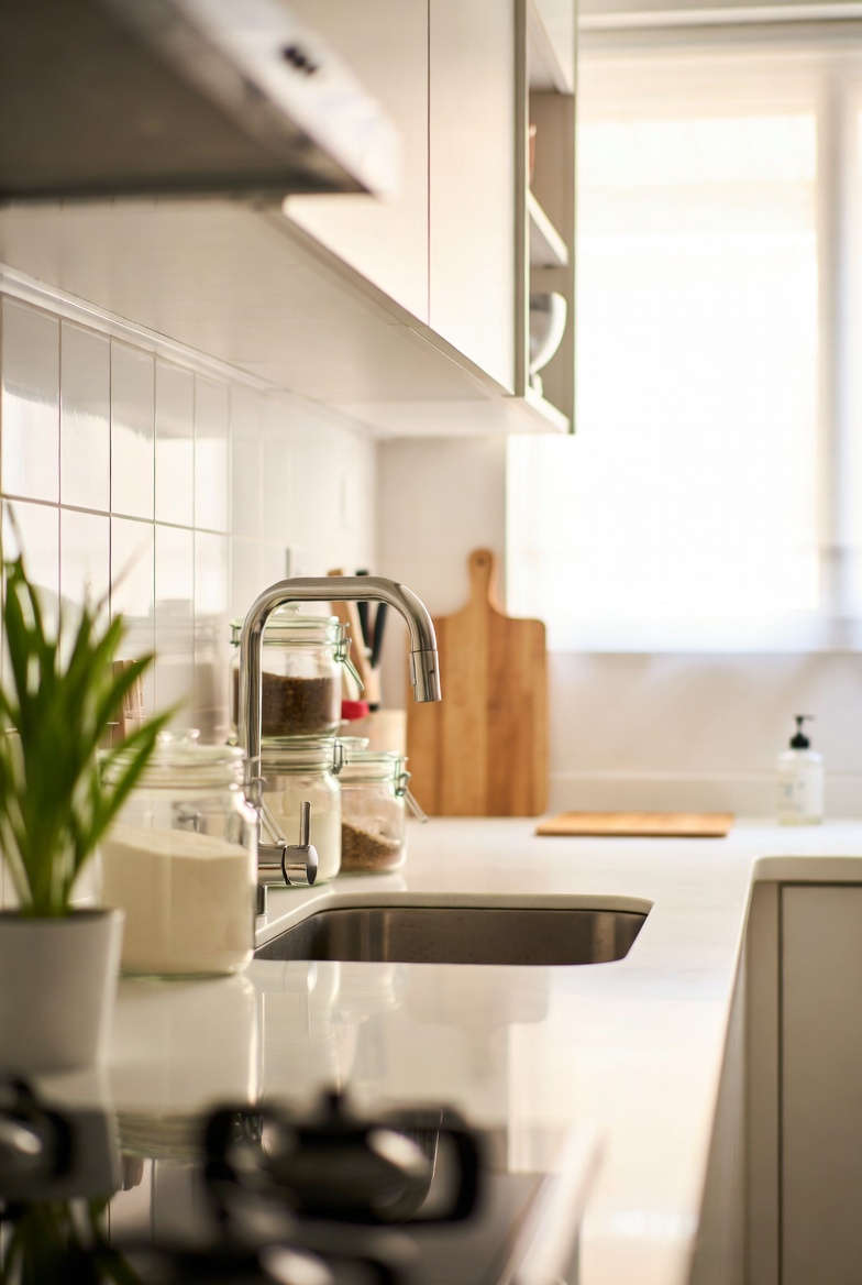 Clean kitchen detail